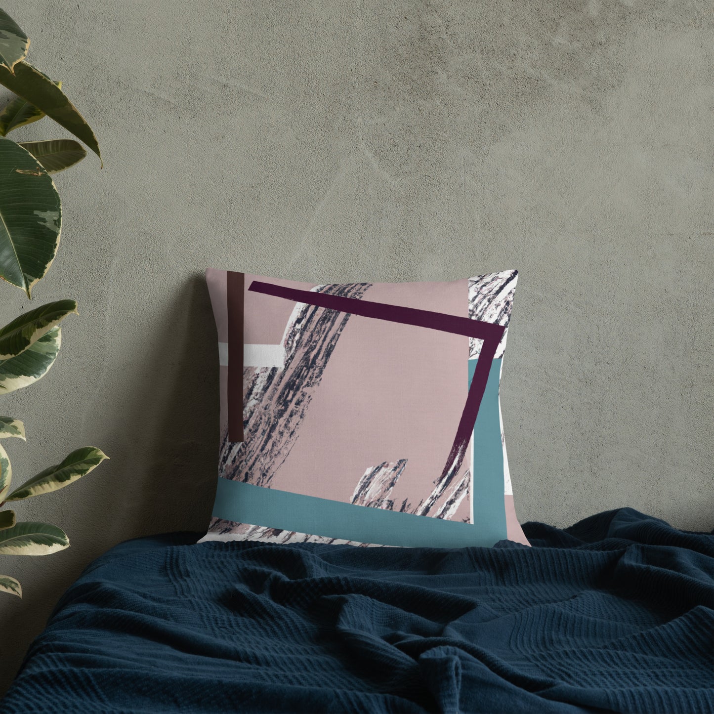 Abstract Print Premium Pillow