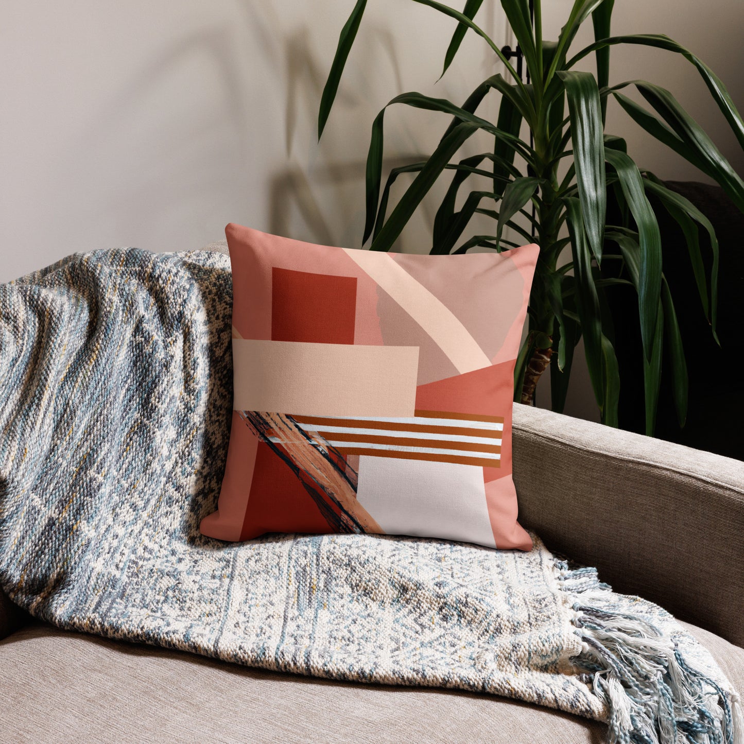 Abstract Print Premium Pillow