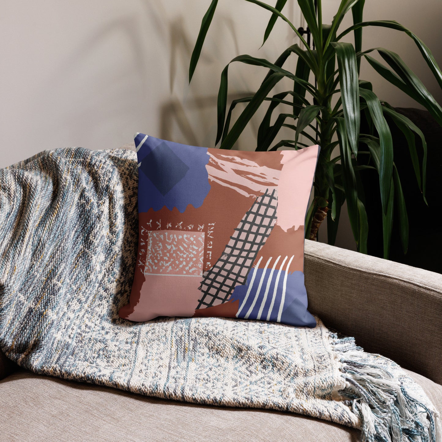 Abstract Print Premium Pillow