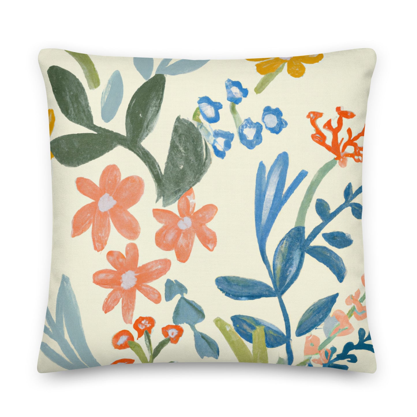 Floral Print Premium Pillow
