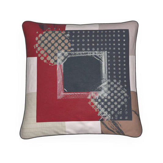 Abstract Print Cushion-Trace of Time
