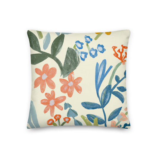 Floral Print Premium Pillow