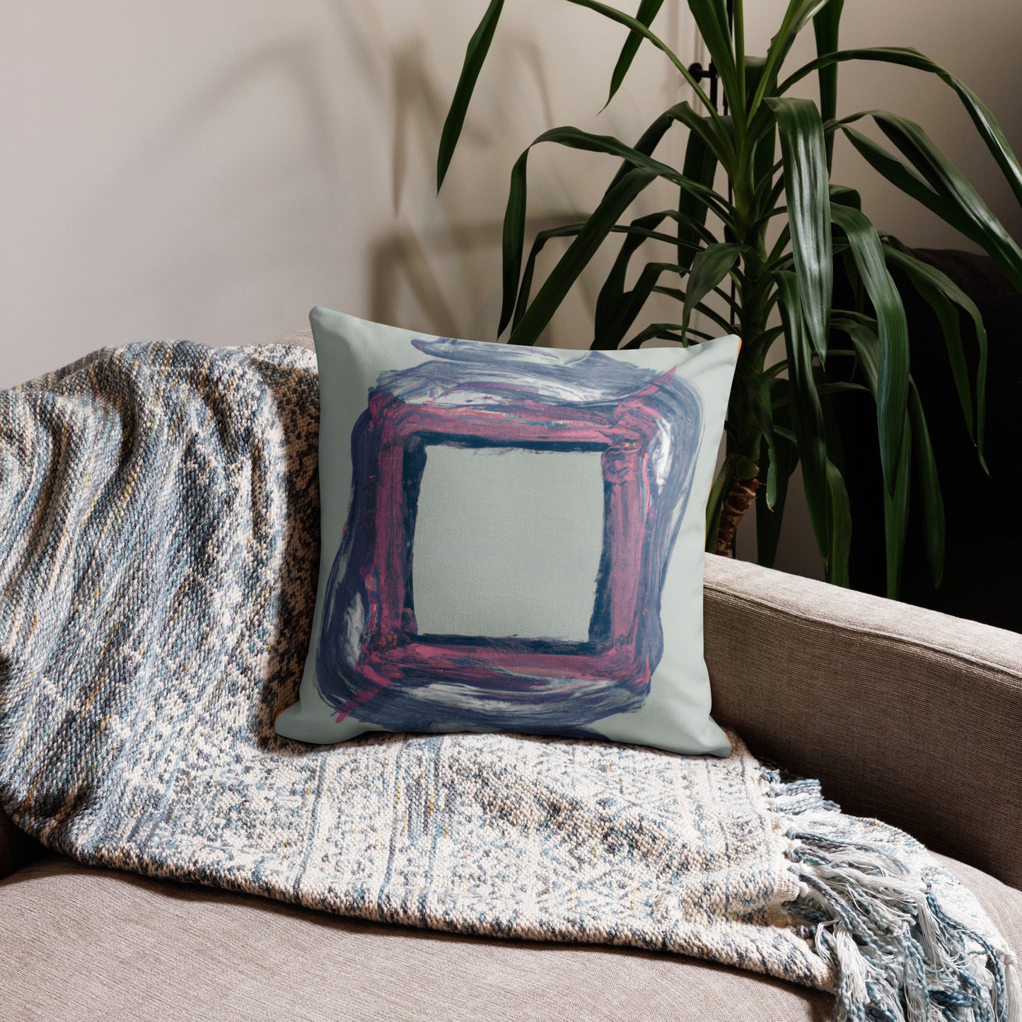 Abstract Print Premium Pillow